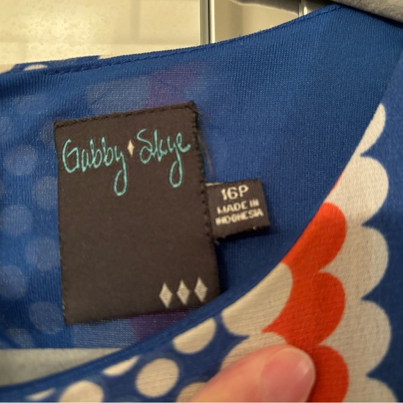 Gabby Skye Fit and Flare Dress Size 16P - Picture 4 of 6